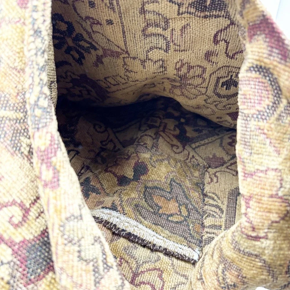 Handmade Bohemian Tapestry Shoulder Bag Red Fringe Tassel Boho Festival - Picture 6 of 11